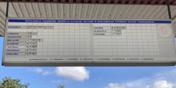 Autobusų tvarkaraštis Kalvarijos kryptimi iš Marijampolės