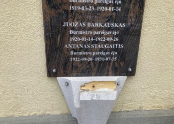 Marijampolėje apgadinta 7000 eurų vertės granitinė kompozicija