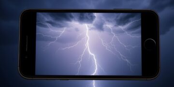 Žaibai ir telefonas