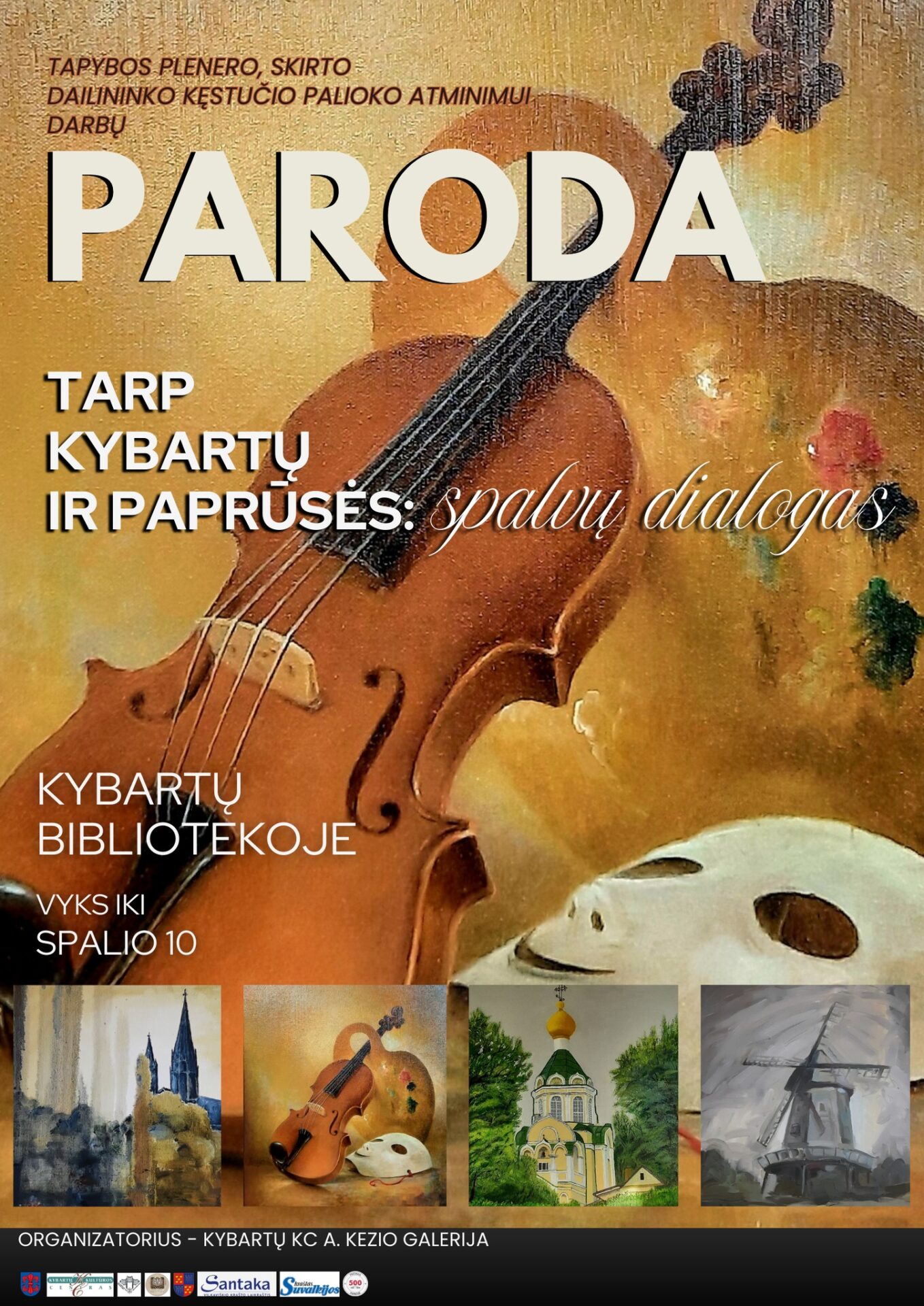 Tapybos plenero „Tarp Kybartų ir Paprūsės: spalvų dialogas" darbų paroda