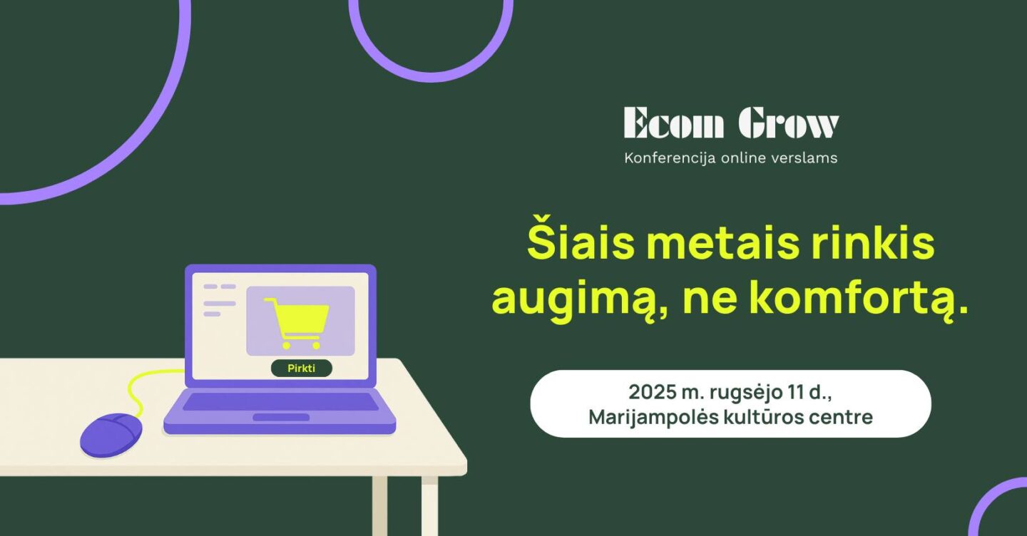 Konferencija online verslams ECOM GROW
