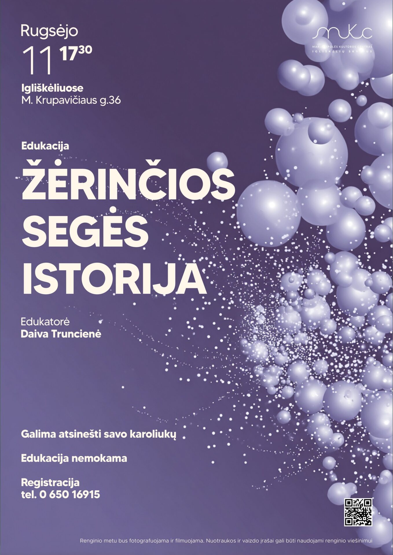 Edukacija „Žėrinčios segės istorija" | Igliškėliai