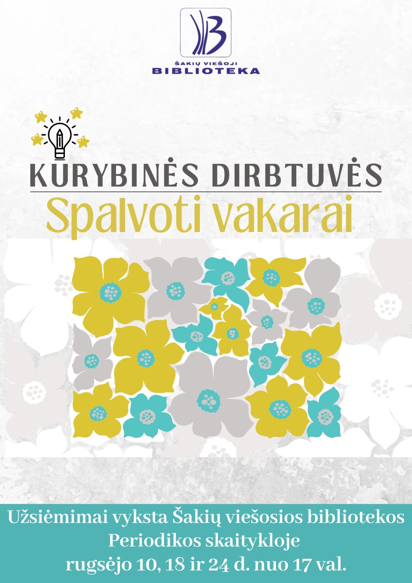 Kūrybinės dirbtuvės „Spalvoti vakarai”