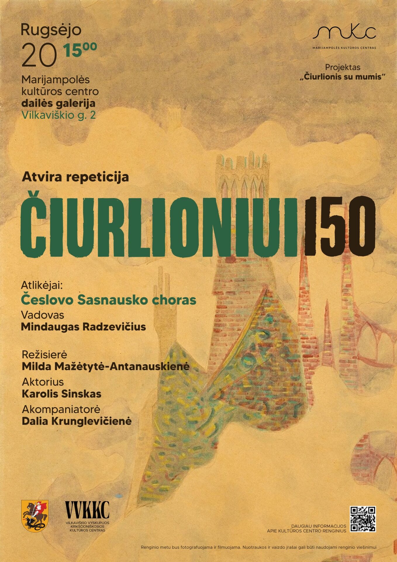 ATVIRA REPETICIJA „ČIURLIONIUI 150“