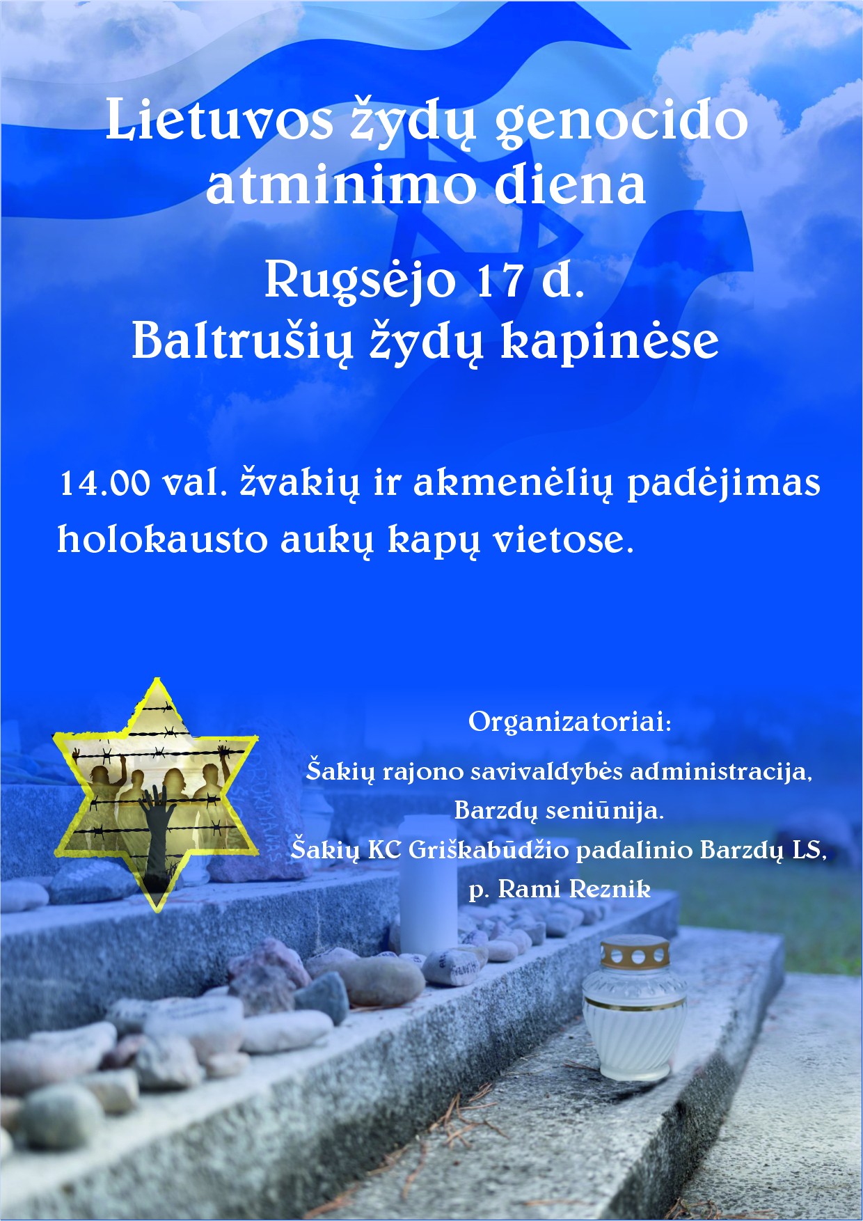 Lietuvos žydų genocido aukų atminties dienos minėjimas
