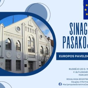 SINAGOGOS PASAKOJIMAI (Europos paveldo dienos)
