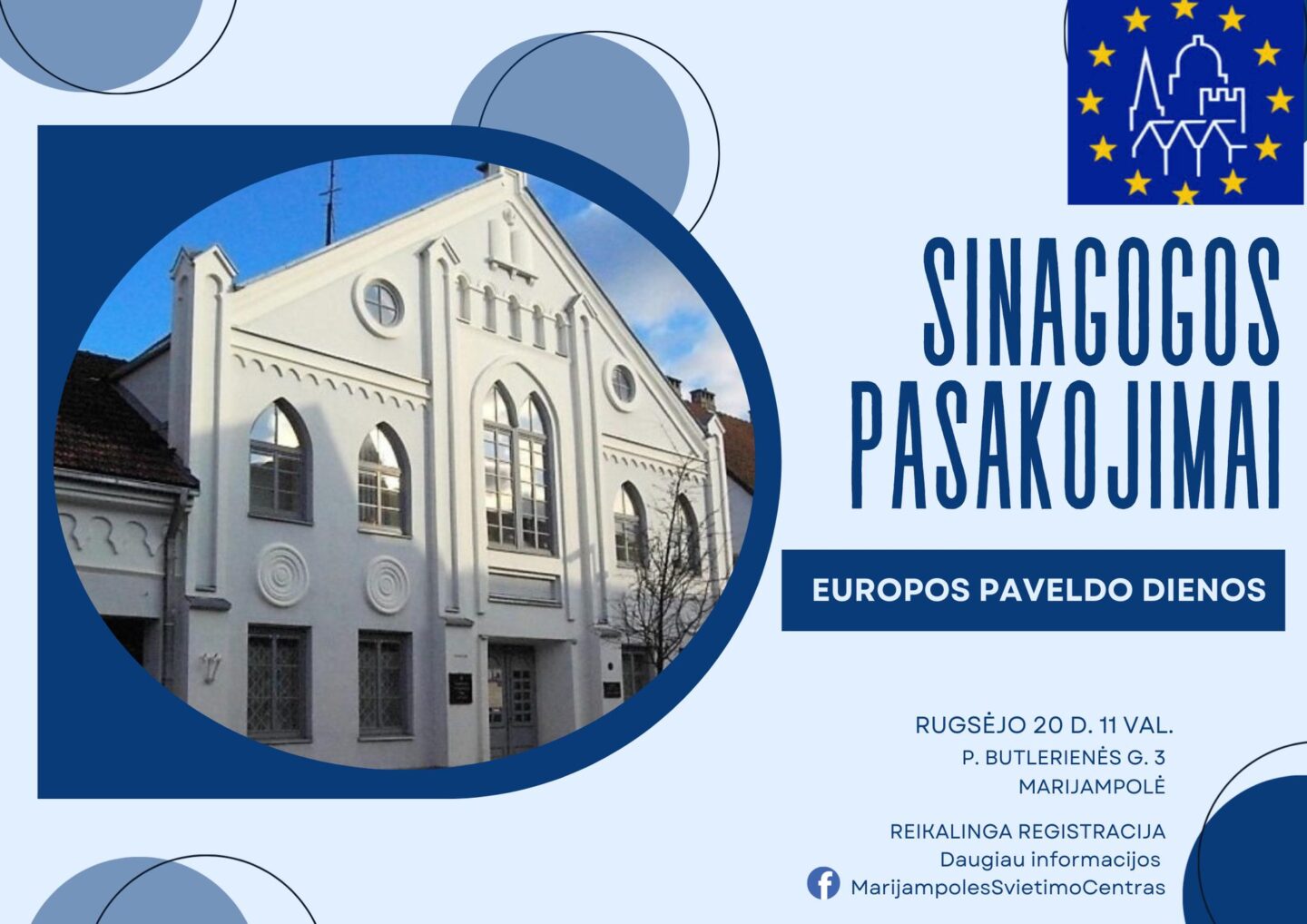 SINAGOGOS PASAKOJIMAI (Europos paveldo dienos)