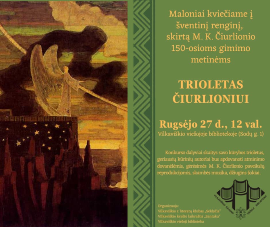 TRIOLETAS ČIURLIONIUI