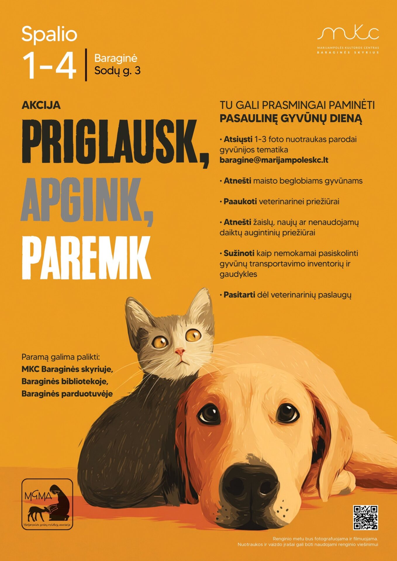 AKCIJA „PRIGLAUSK, APGINK, PAREMK“ | BARAGINĖ
