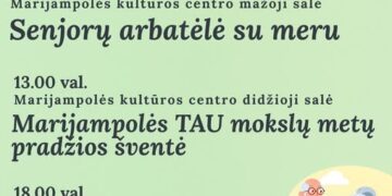 Senjorų arbatėlė su meru