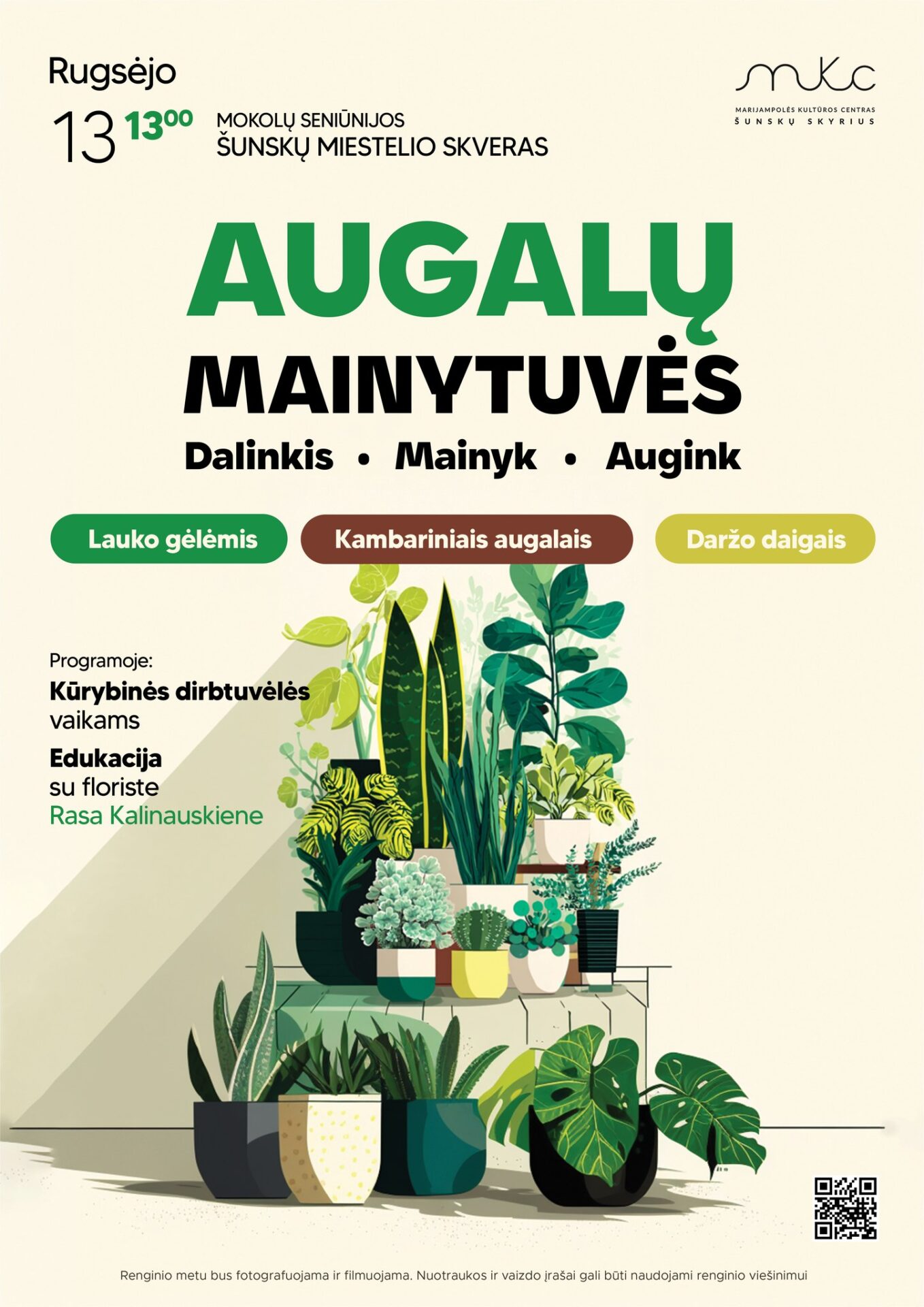 AUGALŲ MAINYTUVĖS