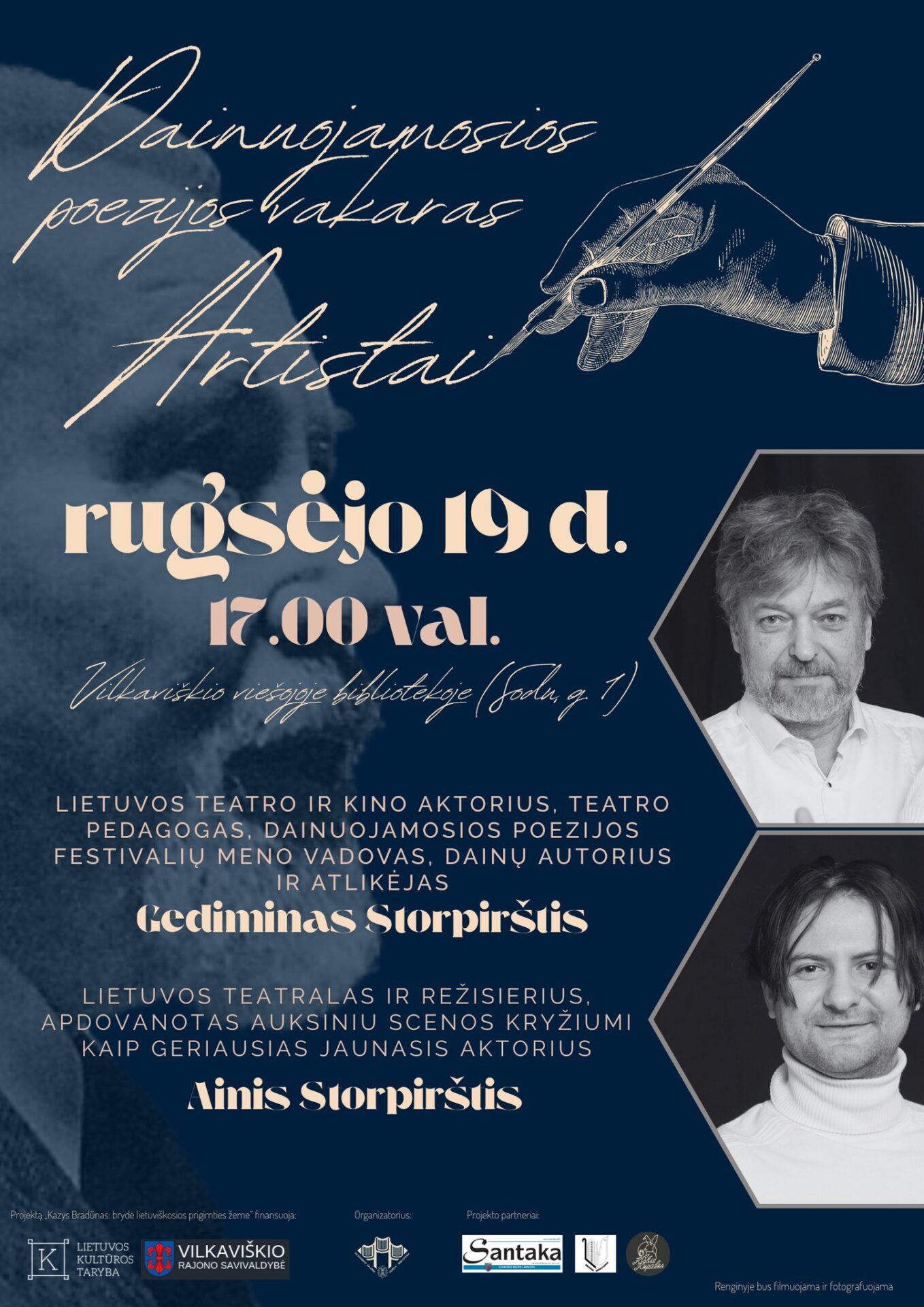 Dainuojamosios poezijos vakaras „Artistai“