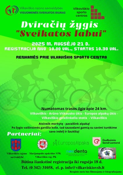 Dviračių žygis „Sveikatos labui“