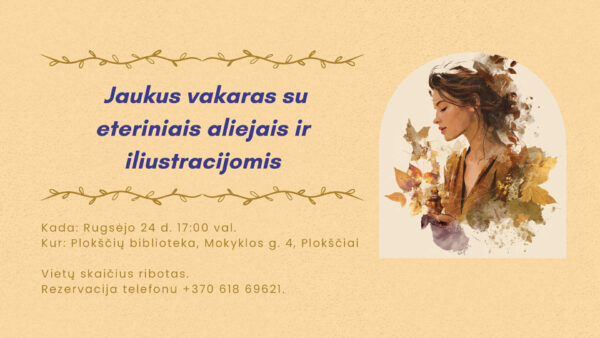 Edukacija „Jaukus vakaras su eteriniais aliejais ir iliustracijomis“