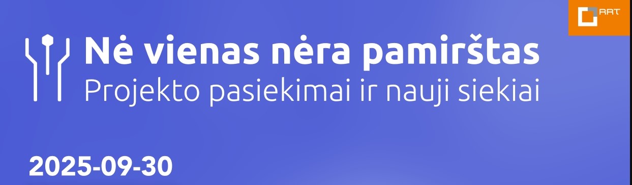 Projekto „Nė vienas nėra pamirštas“ pažangos pristatymas
