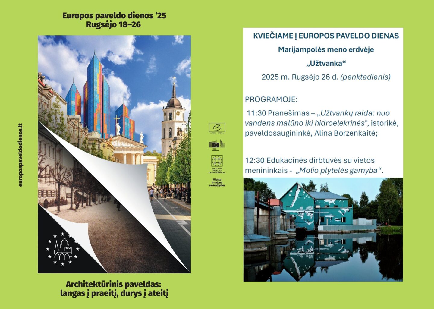 Europos paveldo dienos 2025 - Užtvankoje