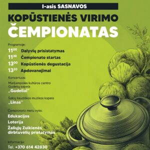 I-ASIS SASNAVOS KOPŪSTIENĖS VIRIMO ČEMPIONATAS | SASNAVA