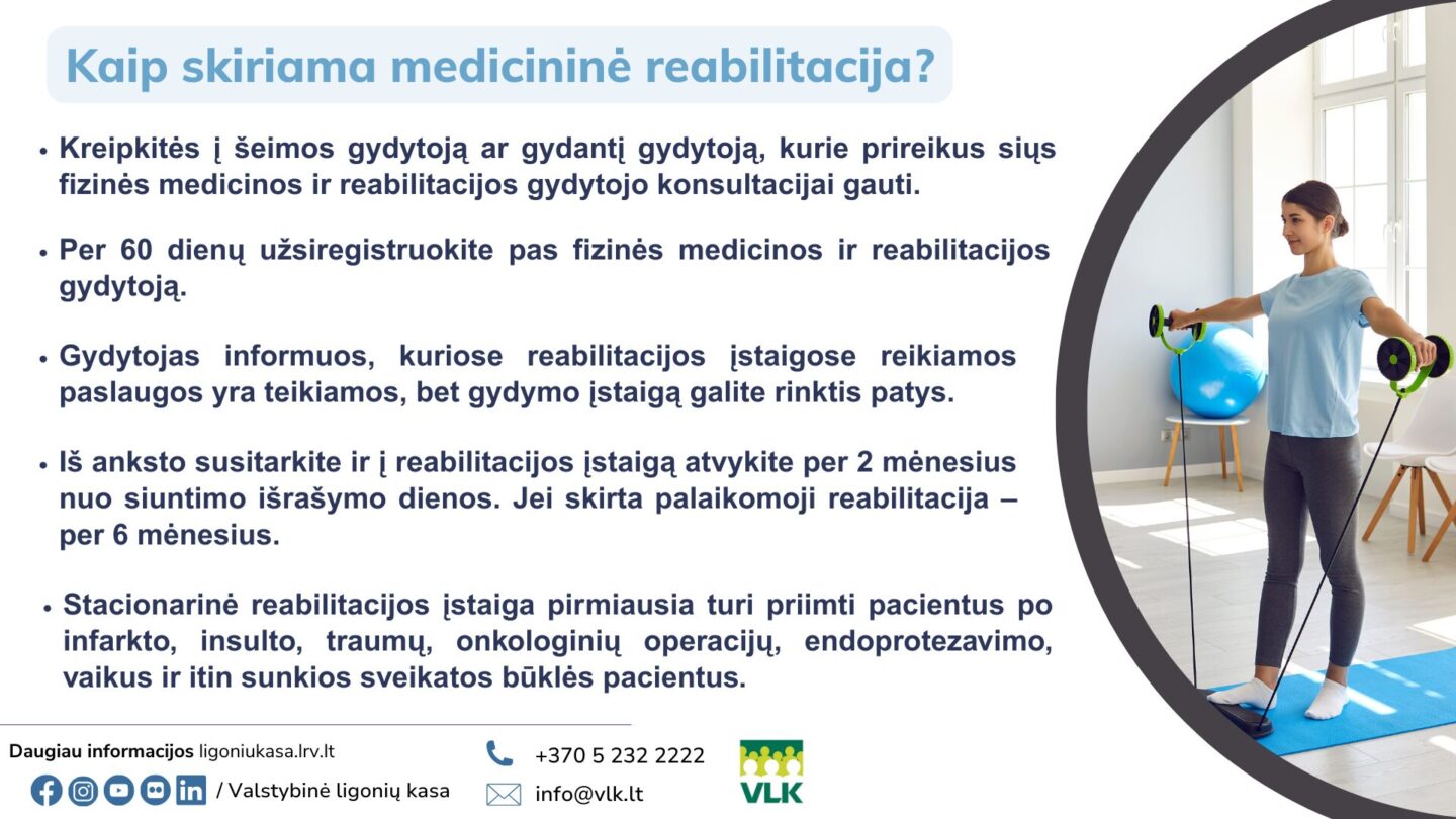 Ką reikia žinoti apie medicininę reabilitaciją