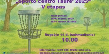 Kazlų Rūdos diskgolfo lyga „Sporto centro Taurė’ 2025”. V etapas