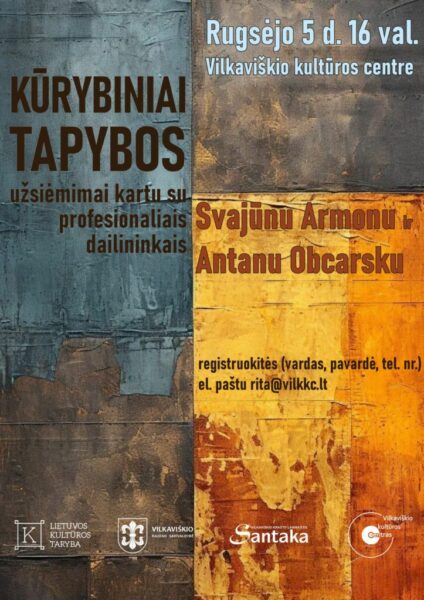 Kūrybiniai tapybos užsiėmimai