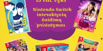 Nintendo Switch interaktyvių žaidimų pristatymas