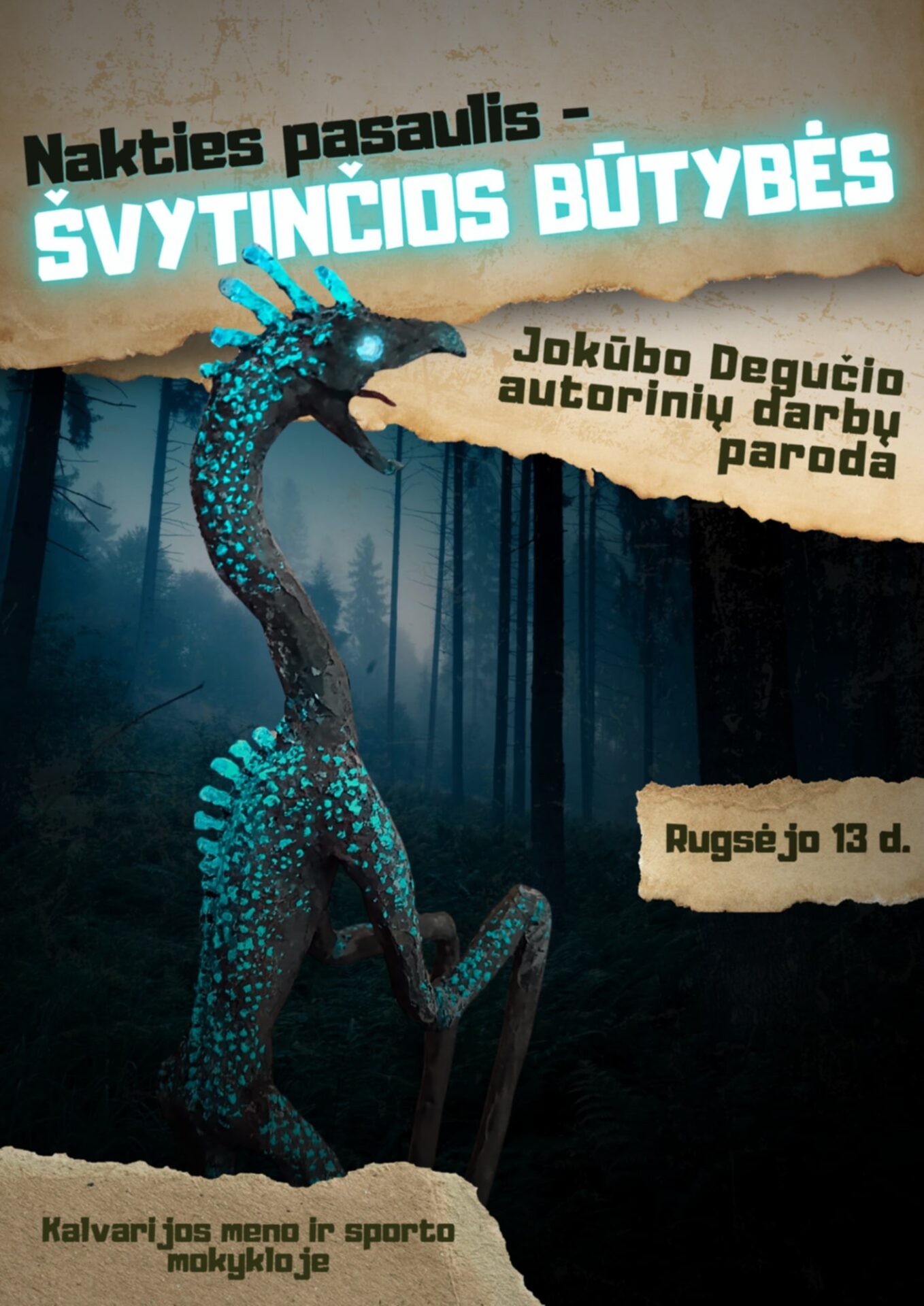 Paroda „Nakties pasaulis – švytinčios būtybės“