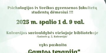 Paskaita „Gamtos terapija“
