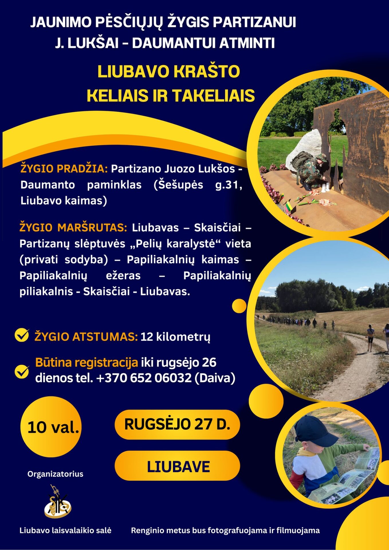 Pėsčiųjų žygis, skirtas partizanui Juozui Lukšai-Daumantui atminti
