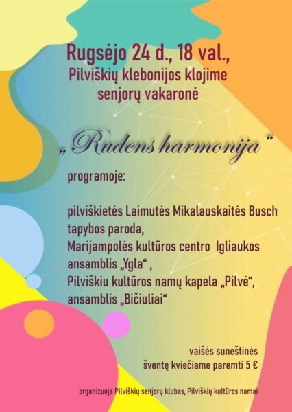 Senjorų vakaronė Pilviškiuose