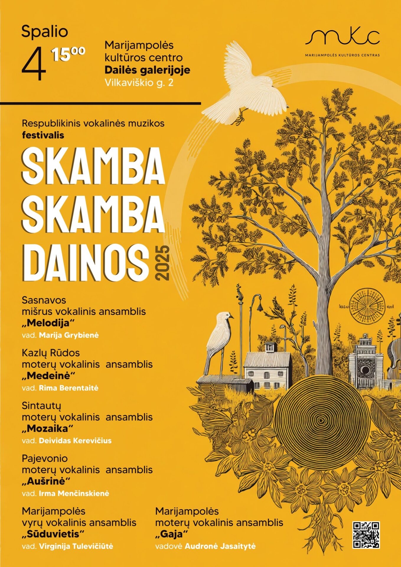 RESPUBLIKINIS VOKALINĖS MUZIKOS FESTIVALIS „SKAMBA SKAMBA DAINOS 2025“