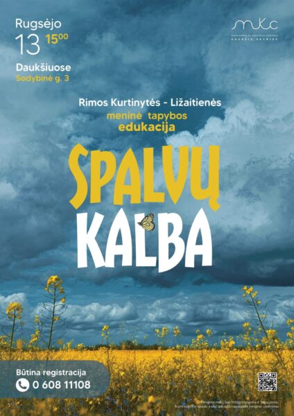 Rimos Kurtinytės - Ližaitienės meninė tapybos edukacija „Spalvų kalba“