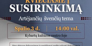 Susirinkimas artejančių švenčių tema Kybartuose