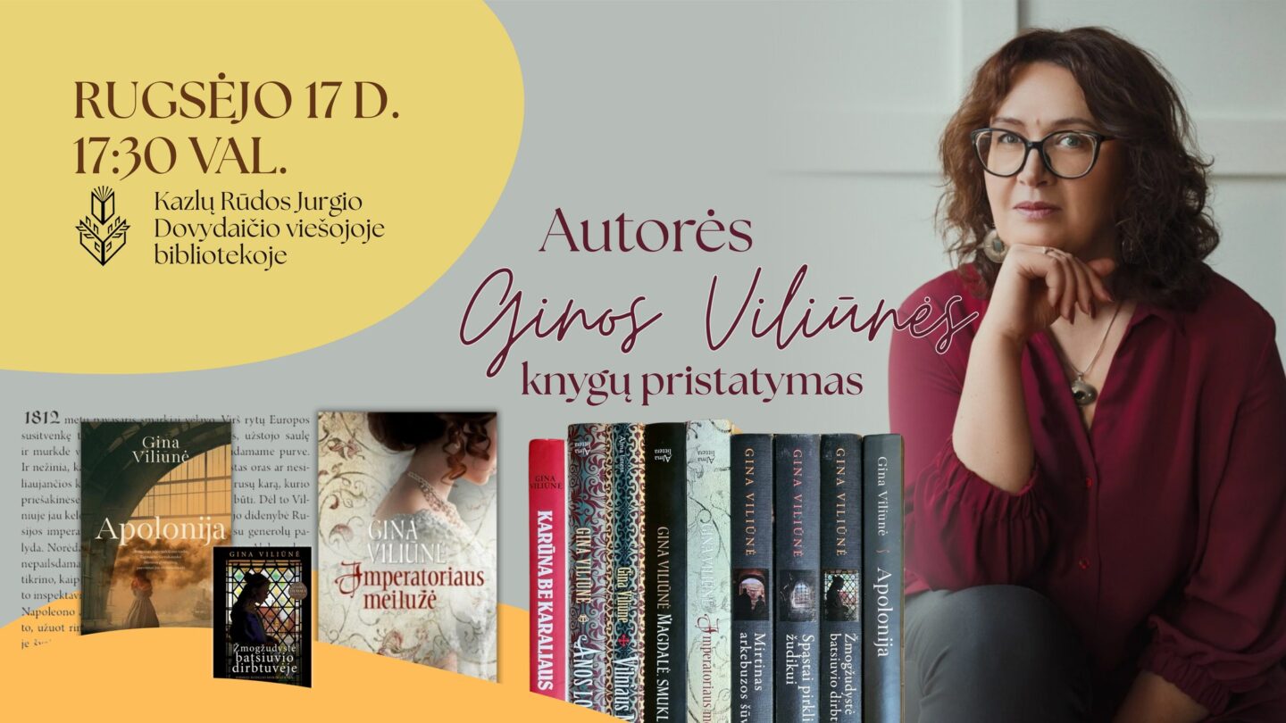 Susitikimas su rašytoja GINA VILIŪNE