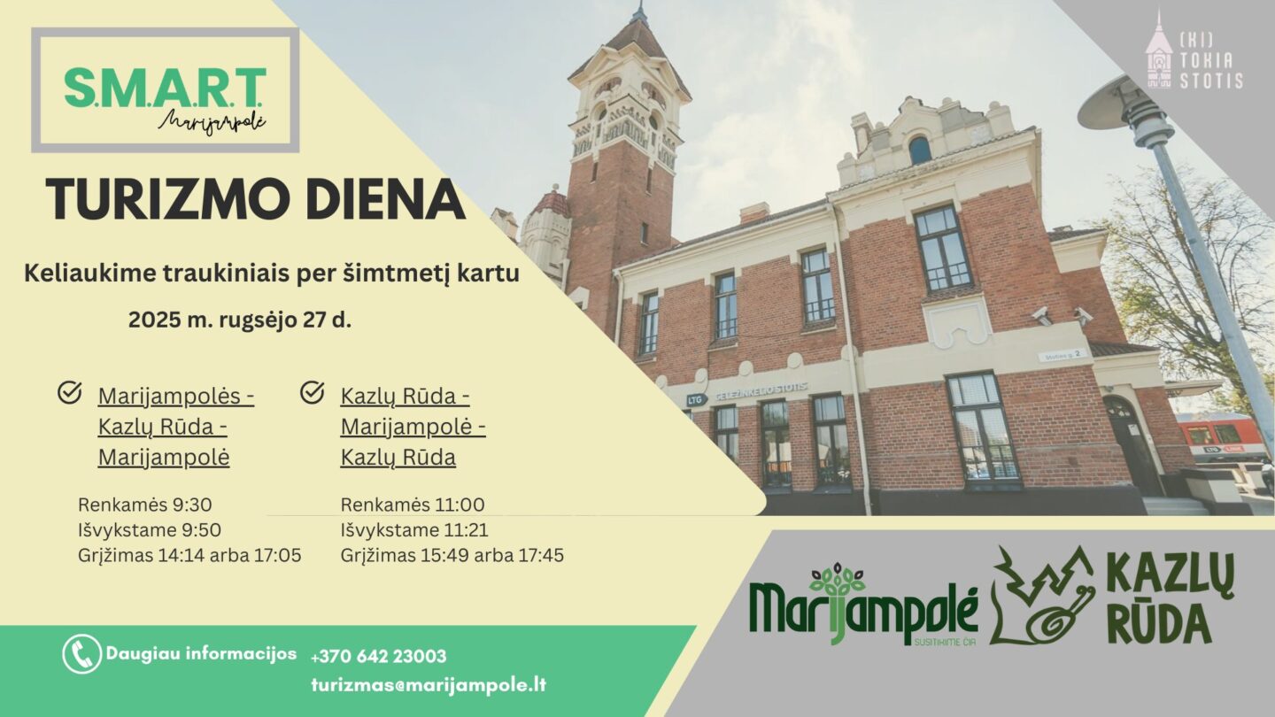 Turizmo diena - Keliaukime traukiniais per šimtmetį kartu!