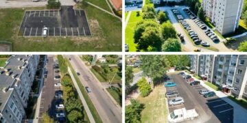 Daugiabučių namų automobilių stovėjimo aikštelės