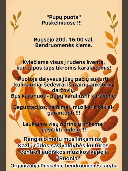 „Pupų puota“ Puskelniuose