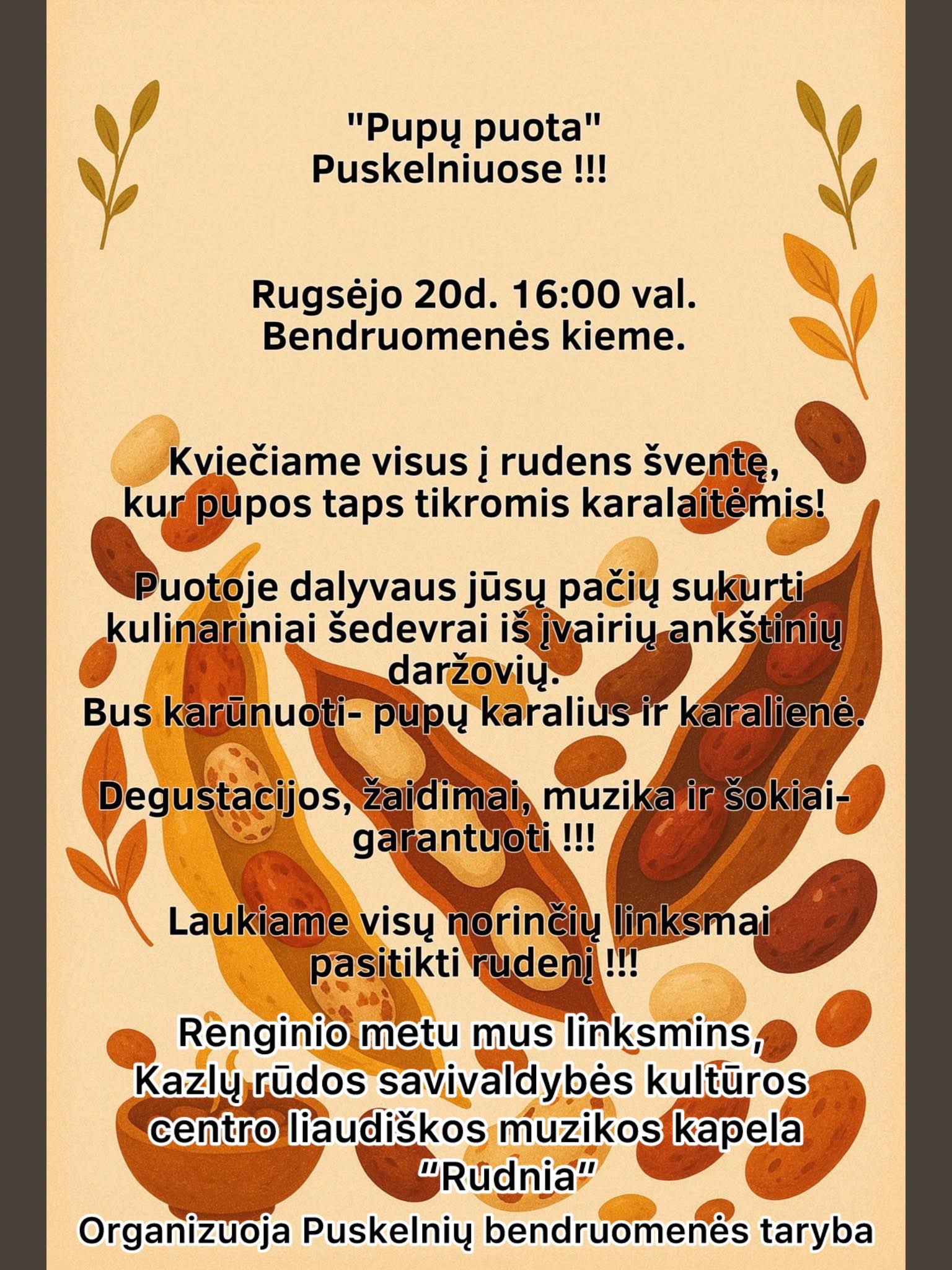 „Pupų puota“ Puskelniuose