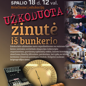 Edukacija „Užkoduota žinutė ir bunkerio"
