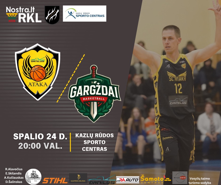 Nostra.lt-RKL „A” lygos rungtynės: Kazlų Rūdos „Ataka”-Danilus - Gargždų SC