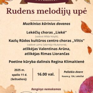 Koncertas „Rudens melodijų upė“