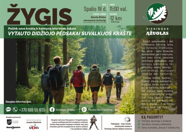 Žygis „Vytauto Didžiojo pėdsakai Suvalkijos krašte”