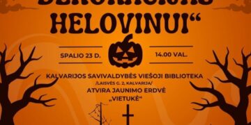 Edukacinis užsiėmimas „Gaminame dekoracijas Helovinui“