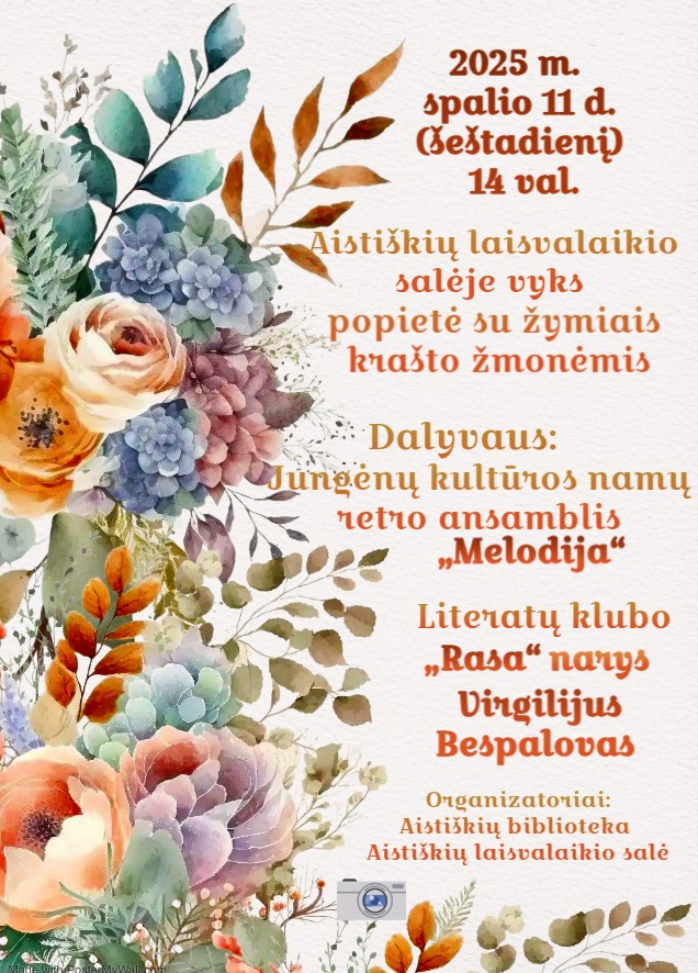 Popietė su žymiais krašto žmonėmis