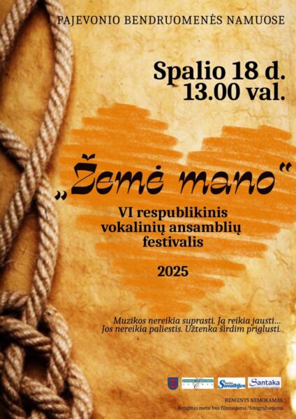 VI respublikinis vokalinių ansamblių festivalis „Žemė mano“