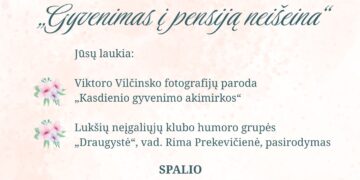 Popietė, skirta vyresnio amžiaus žmonėms. Viktoro Vilčinsko fotografijų paroda „Kasdienio gyvenimo akimirkos“