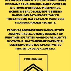 Šakiuose organizuojamas susitikimas su daugiabučių namų gyventojais dėl priedangų įrengimo