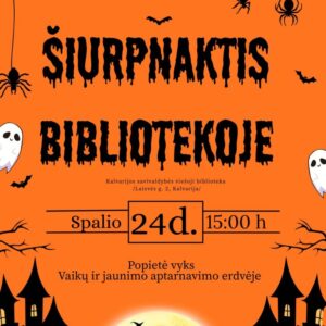 Popietė „Šiurpnaktis bibliotekoje“