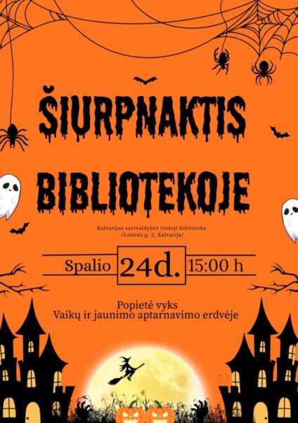 Popietė „Šiurpnaktis bibliotekoje“