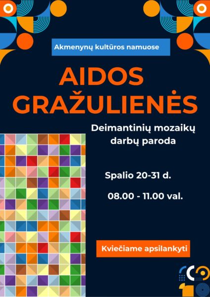 Aidos Gražulienės deimantinių mozaikų darbų paroda