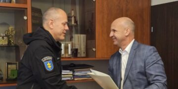 Atsisveikinta su Šakių policijos komisariato viršininku Aušriu Kvederevičiumi